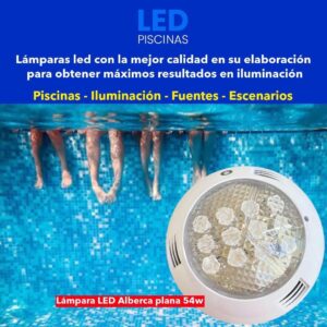 Reflector Alberca 12 Led con lupa